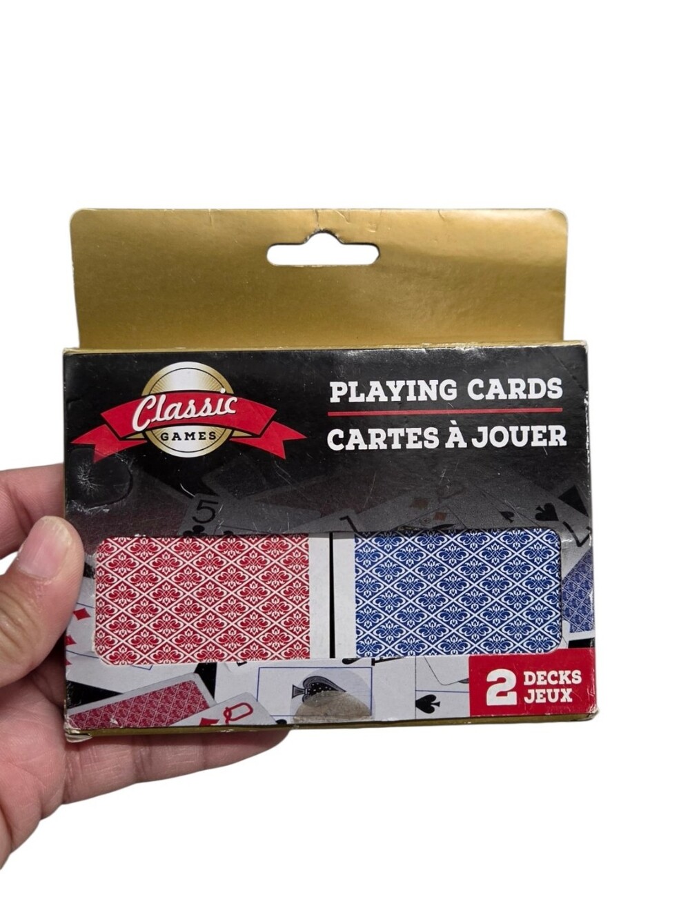 Classic Playing Cards - Red & Blue Double Deck